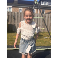 Witte off shoulder top